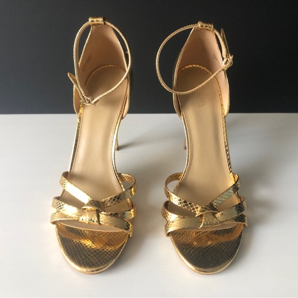 Michael Kors Gold Height Heels US 10 - Picture 1 of 12